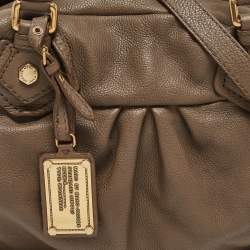 Marc by Marc Jacobs Beige Leather Classic Q Baby Aidan Satchels