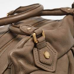 Marc by Marc Jacobs Beige Leather Classic Q Baby Aidan Satchels