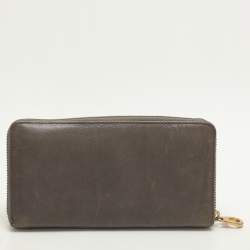 Marc by Marc Jacobs Grey Leather Zip Around Wallet