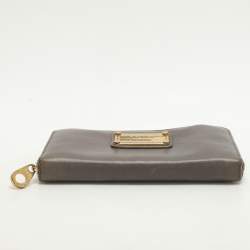 Marc by Marc Jacobs Grey Leather Zip Around Wallet