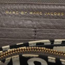 Marc by Marc Jacobs Grey Leather Zip Around Wallet