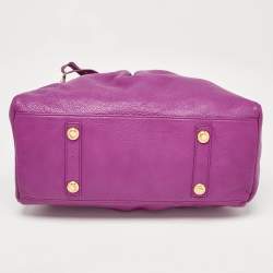 Marc by Marc Jacobs Purple Leather Classic Q Groovee Satchel