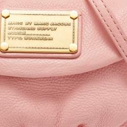 Pre Owned Marc by Marc Jacobs Pink Leather Classic Q Karlie Crossbody Bag