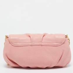 Pre Owned Marc by Marc Jacobs Pink Leather Classic Q Karlie Crossbody Bag