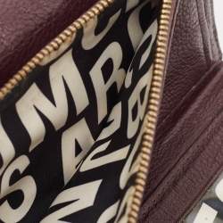 Marc by Marc Jacobs Dark Purple Leather Flap Wallet
