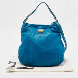 Marc by Marc Jacobs Blue Leather Classic Q Hillier Hobo