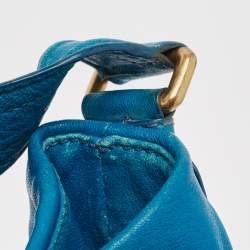 Marc by Marc Jacobs Blue Leather Classic Q Hillier Hobo