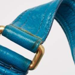 Marc by Marc Jacobs Blue Leather Classic Q Hillier Hobo