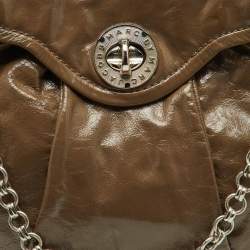 Marc by Marc Jacobs Brown Leather Turnlock Hobo