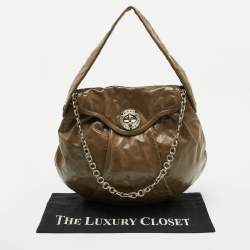 Marc by Marc Jacobs Brown Leather Turnlock Hobo