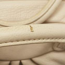 مملوكة مسبقًا Marc by Marc Jacobs Off White Leather Classic Q Baby Groovee Satchel