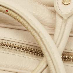 مملوكة مسبقًا Marc by Marc Jacobs Off White Leather Classic Q Baby Groovee Satchel