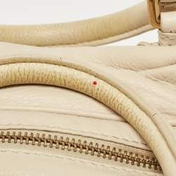مملوكة مسبقًا Marc by Marc Jacobs Off White Leather Classic Q Baby Groovee Satchel