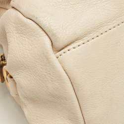 مملوكة مسبقًا Marc by Marc Jacobs Off White Leather Classic Q Baby Groovee Satchel