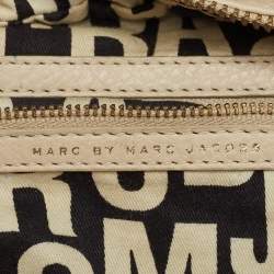 مملوكة مسبقًا Marc by Marc Jacobs Off White Leather Classic Q Baby Groovee Satchel