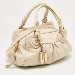 مملوكة مسبقًا Marc by Marc Jacobs Off White Leather Classic Q Baby Groovee Satchel