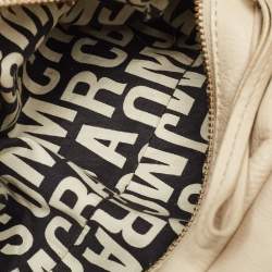 مملوكة مسبقًا Marc by Marc Jacobs Off White Leather Classic Q Baby Groovee Satchel