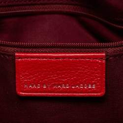 Marc by Marc Jacobs Red Leather Too Hot To Handle Zip Satchel