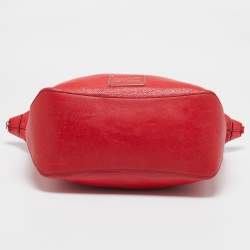 Marc by Marc Jacobs Red Leather Too Hot To Handle Zip Satchel