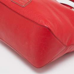 Marc by Marc Jacobs Red Leather Too Hot To Handle Zip Satchel