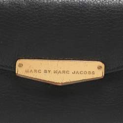 Marc by Marc Jacobs Black Leather Trifold Continental Wallet