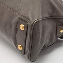 Marc by Marc Jacobs Dark Grey Leather Large Too Hot to Handle Tote