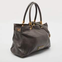 Marc by Marc Jacobs Dark Grey Leather Large Too Hot to Handle Tote