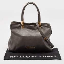 Marc by Marc Jacobs Dark Grey Leather Large Too Hot to Handle Tote