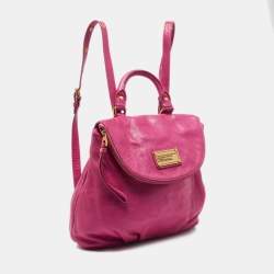 Marc by Marc Jacobs Pink Leather Classic Q Mariska Backpack