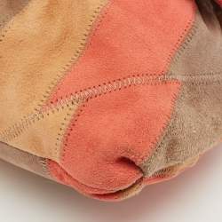 Pre Owned Marc by Marc Jacobs Tricolor Striped Suede Clutch