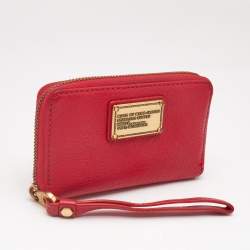 Marc by Marc Jacobs Pink Leather Classic Q Wingman Wallet