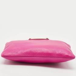 Marc by Marc Jacobs Fuchsia Leather Classic Q Wristlet Clutch