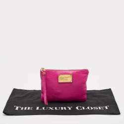 Marc by Marc Jacobs Fuchsia Leather Classic Q Wristlet Clutch