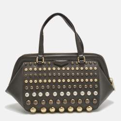 Marc by Marc Jacobs Dark Grey Leather Thunderdome Satchel