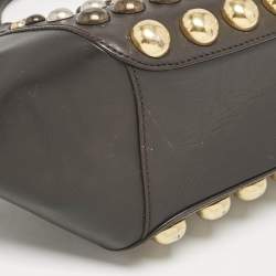Marc by Marc Jacobs Dark Grey Leather Thunderdome Satchel