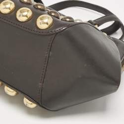 Marc by Marc Jacobs Dark Grey Leather Thunderdome Satchel