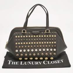 Marc by Marc Jacobs Dark Grey Leather Thunderdome Satchel