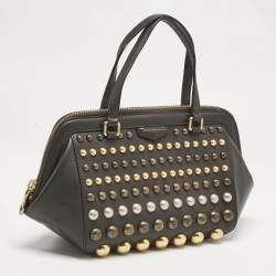 Marc by Marc Jacobs Dark Grey Leather Thunderdome Satchel