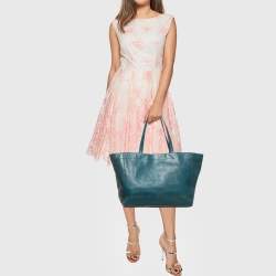 Marc by Marc Jacobs Teal Green Leather Shopper Tote
