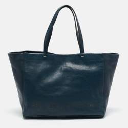 Marc by Marc Jacobs Teal Green Leather Shopper Tote