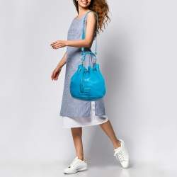 Marc by Marc Jacobs Blue Leather Too Hot to Handle Bucket Bag