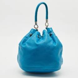 Marc by Marc Jacobs Blue Leather Too Hot to Handle Bucket Bag