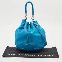 Marc by Marc Jacobs Blue Leather Too Hot to Handle Bucket Bag