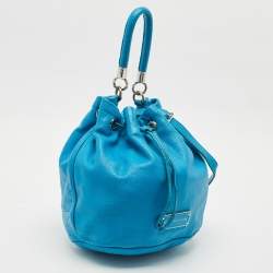 Marc by Marc Jacobs Blue Leather Too Hot to Handle Bucket Bag