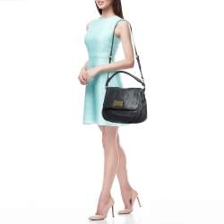 Marc by Marc Jacobs Navy Blue Pebbled Leather Classic Q Lil Ukita Bag