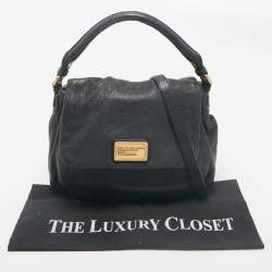 Marc by Marc Jacobs Navy Blue Pebbled Leather Classic Q Lil Ukita Bag