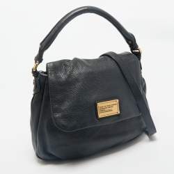 Marc by Marc Jacobs Navy Blue Pebbled Leather Classic Q Lil Ukita Bag