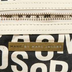 Marc by Marc Jacobs Off White Leather Totally Benny Satchel