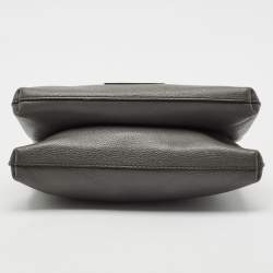 Pre Owned Marc by Marc Jacobs Grey Leather New Too Hot To Handle Double Decker Crossbody Bag