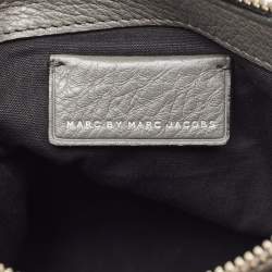 Pre Owned Marc by Marc Jacobs Grey Leather New Too Hot To Handle Double Decker Crossbody Bag
